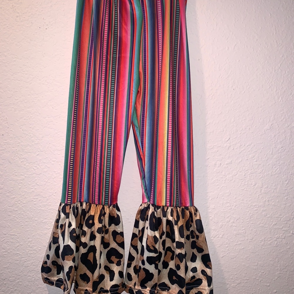 Leopard & Serape bell bottoms